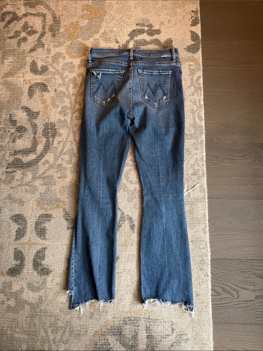 MOTHER jeans The Insider Crop Step Chew Dancing on Coals size 24